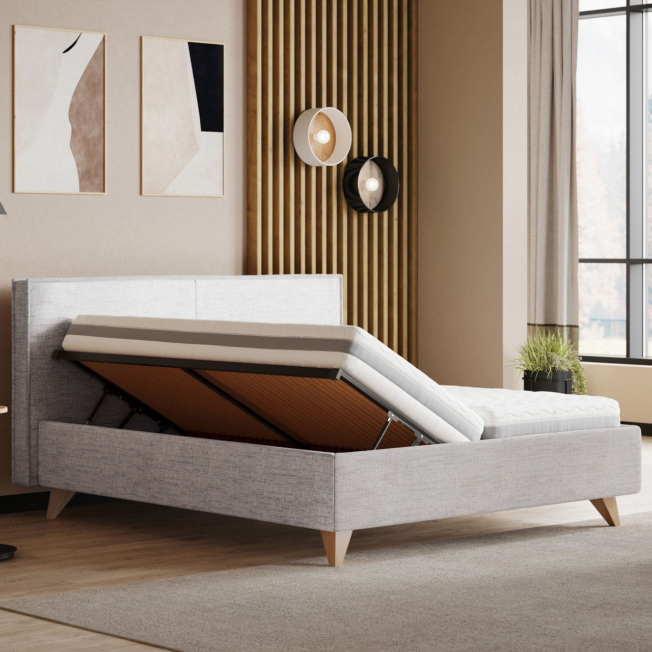 VITO Polsterbett Nivora 3