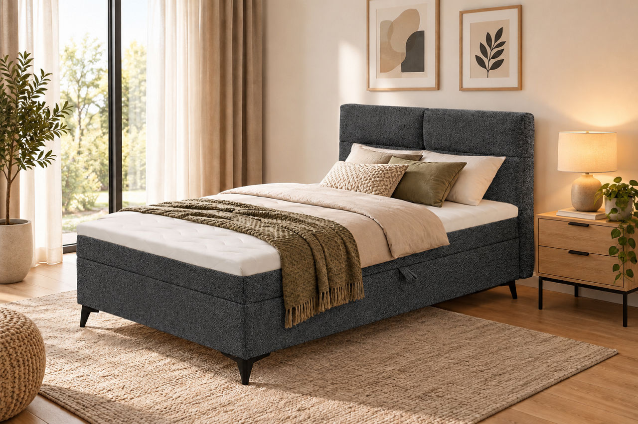  Boxspringbett Caracas 1 BB BK 1