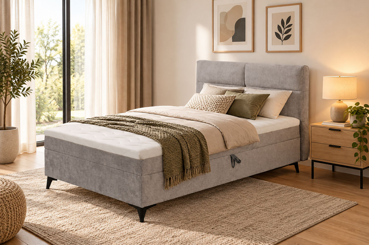  Boxspringbett Caracas 1 BB BK 1