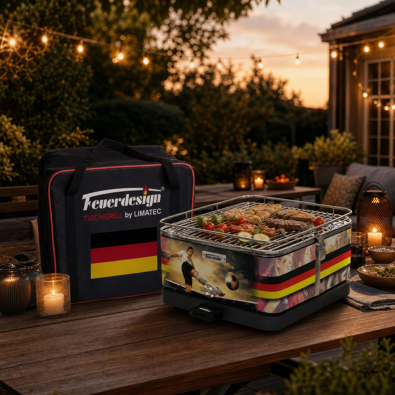  Tischgrill Feuerdes.Teide Fussball Deutschland 2