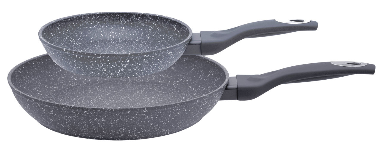 Passion 95502 Bratpfannenset 2-tlg. Aluminium grau, ca.48x28.5x8.2cm 