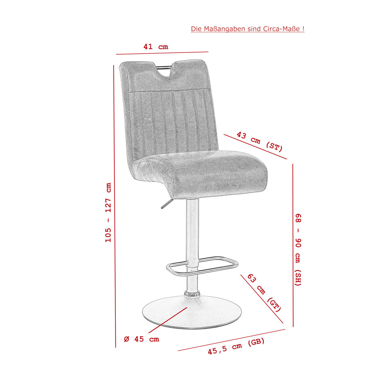  Barhocker Maja H 2