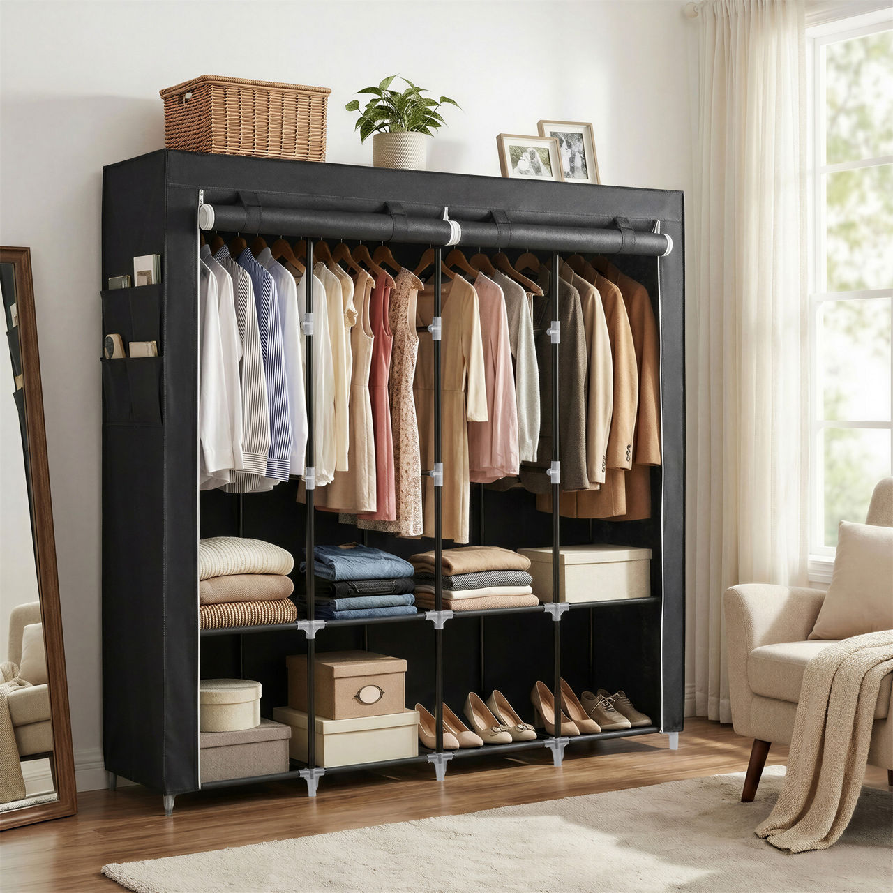  Stoff-Kleiderschrank SONGMICS 1