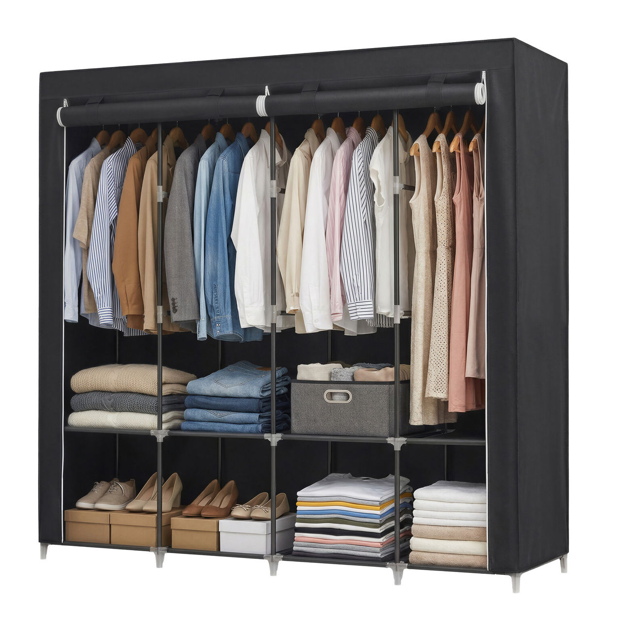  Stoff-Kleiderschrank SONGMICS 3