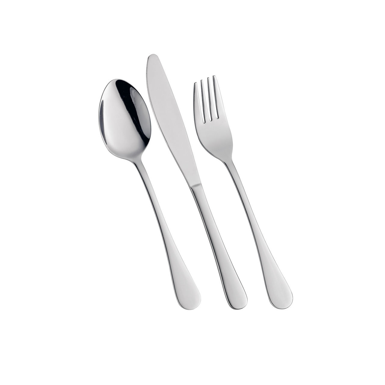 Viaggio 545852 Besteckset 3-teilig grau/Edelstahl, ca. 24,5x6,8x3,3cm 