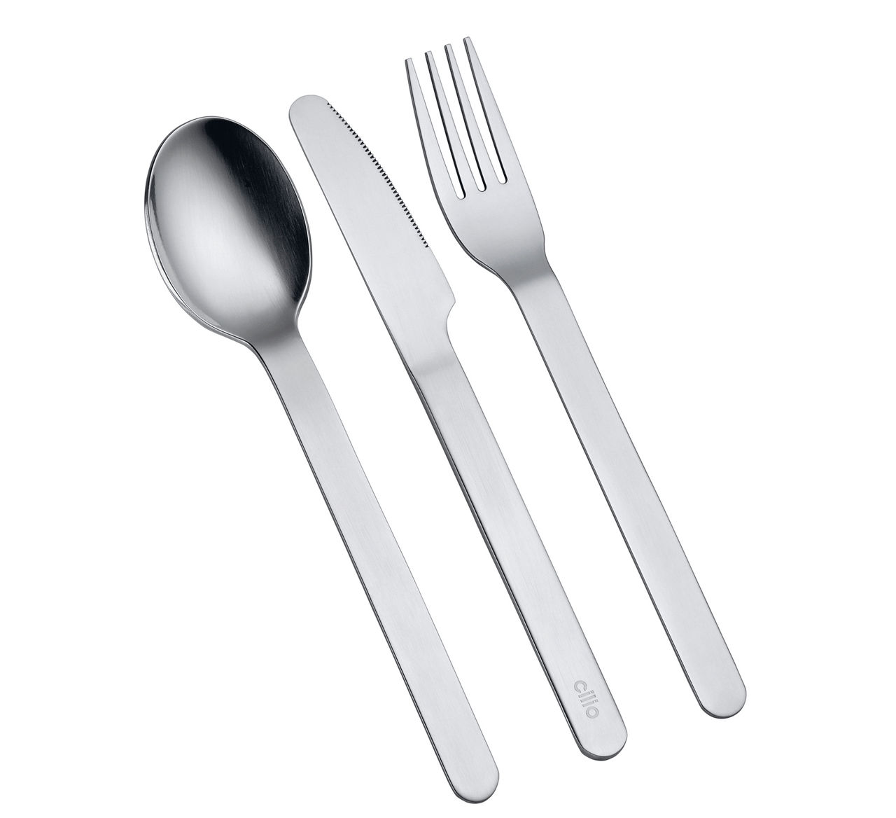 GITA 545883 Besteckset 3-teilig Edelstahl silber, ca. 5,2x19cm  1