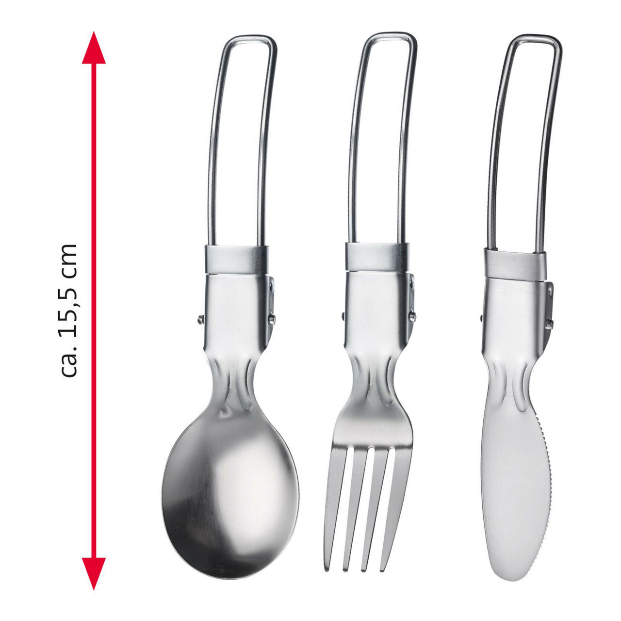 23572260 Campino Campingbesteck faltbar, ca. 12x5x2cm  2