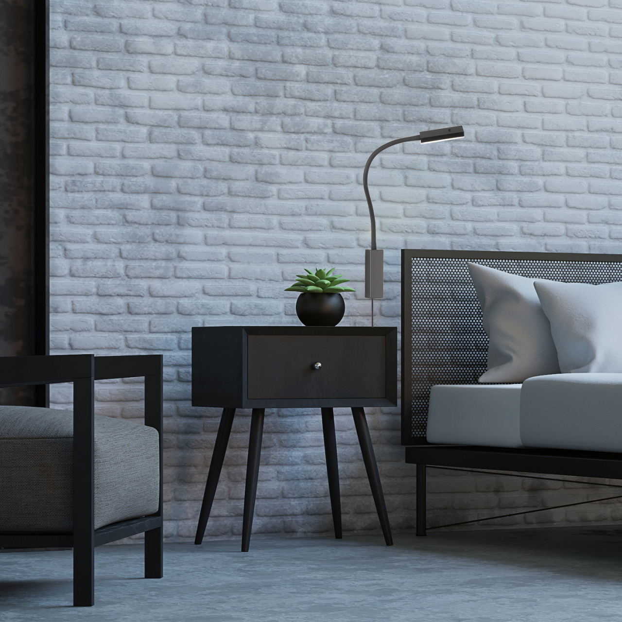  LED-Bettleuchte Raik