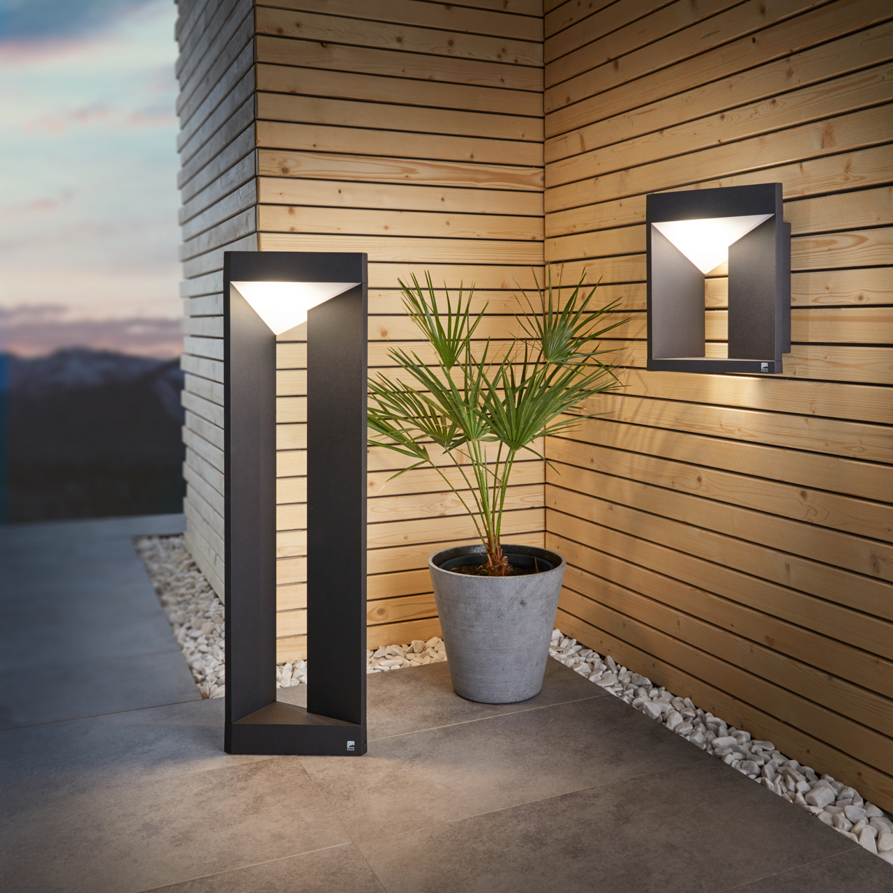  LED-Außenwandleuchte Nembro