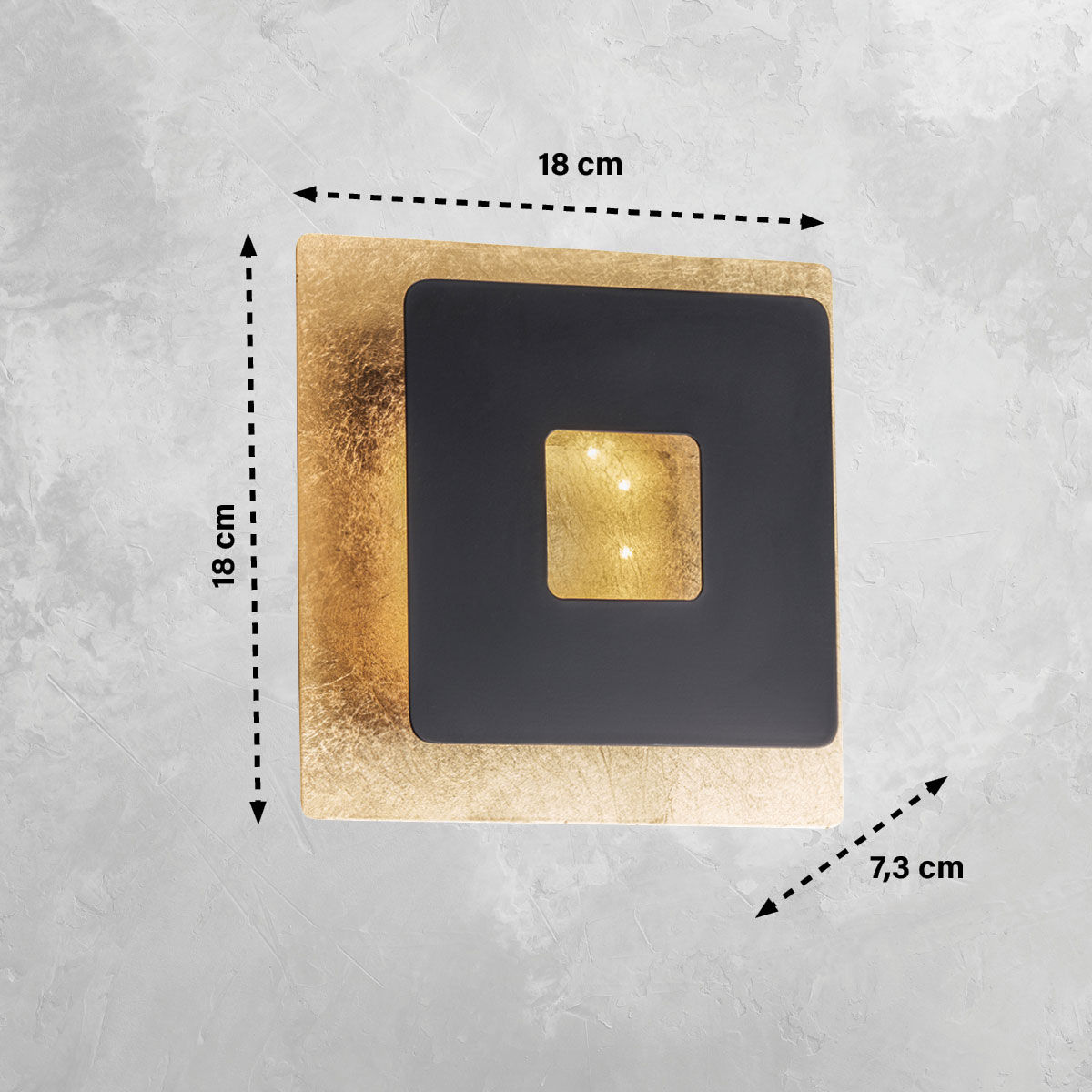  LED-Wandleuchte Hennes 1