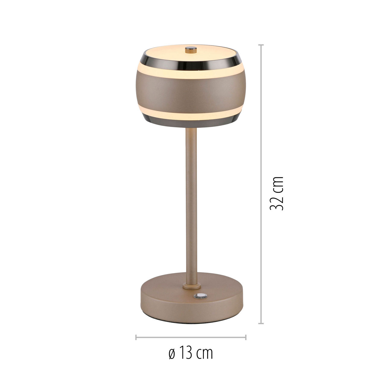  LED Akku-Tischleuchte PURE Falling Rings 1
