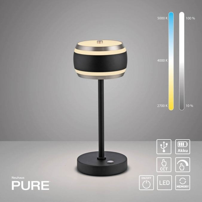  LED Akku-Tischleuchte PURE Falling Rings 2