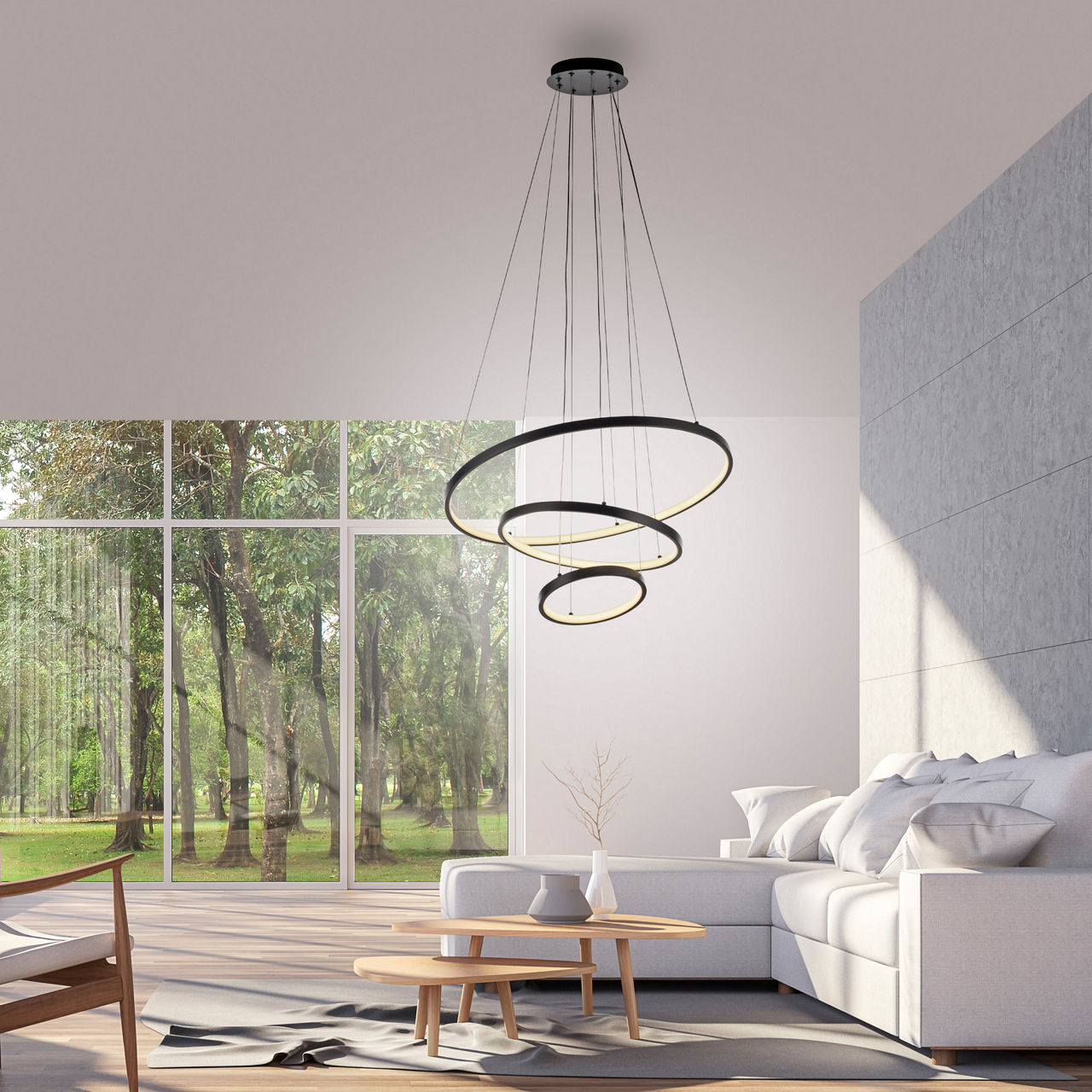  LED-Pendelleuchte CERCHI 1