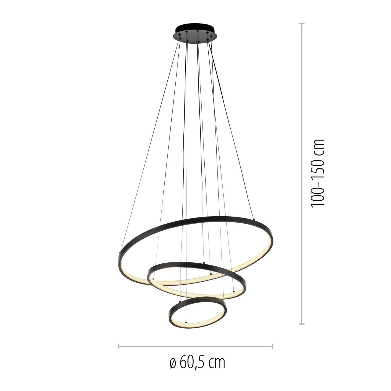  LED-Pendelleuchte CERCHI 4
