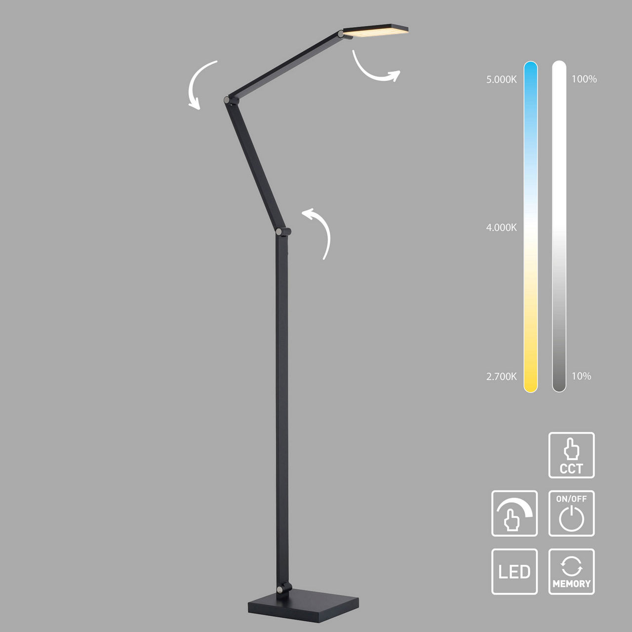  LED-Stehleuchte SAMSKY 6