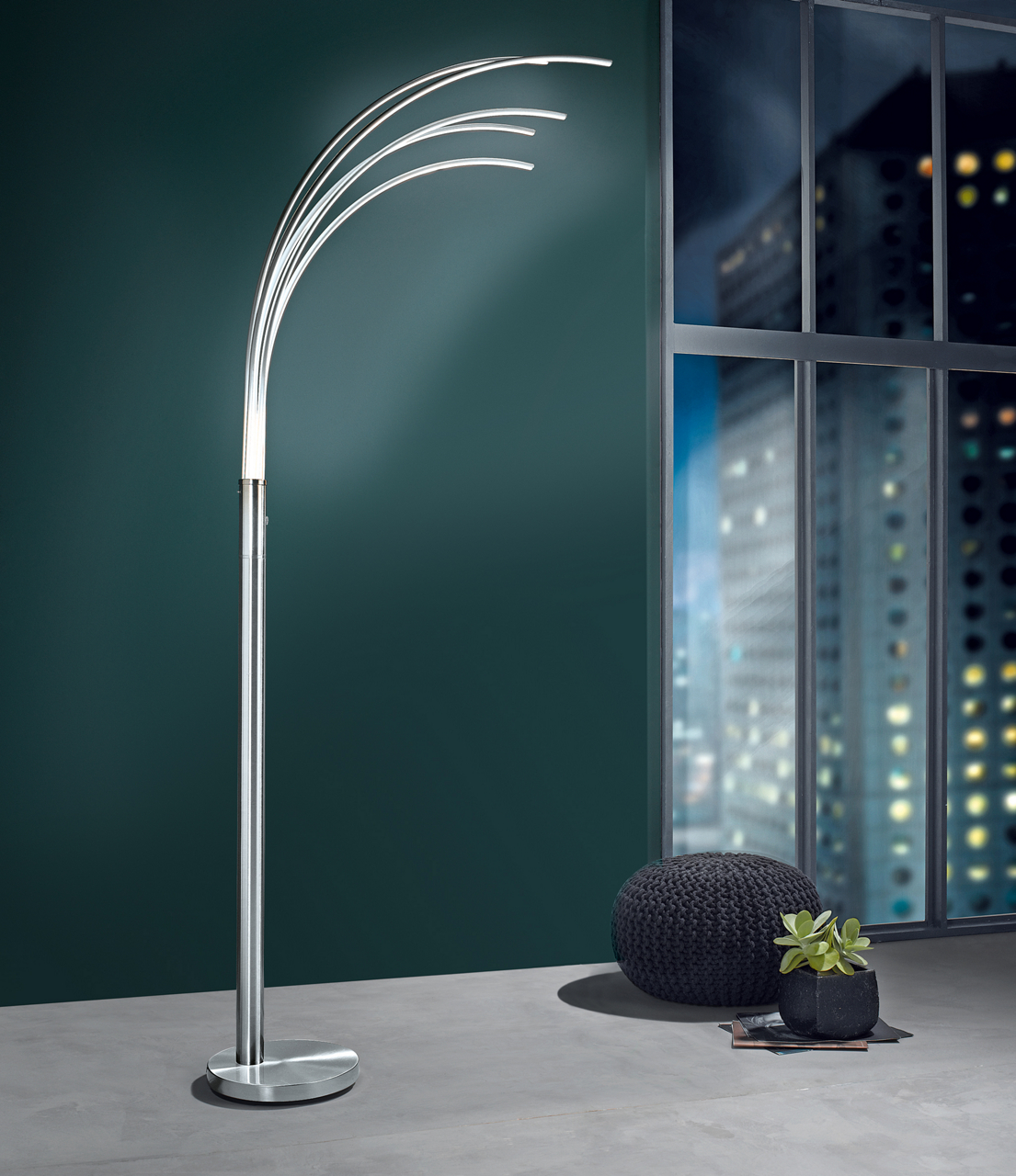  LED-Bogenstehleuchte Eclipse