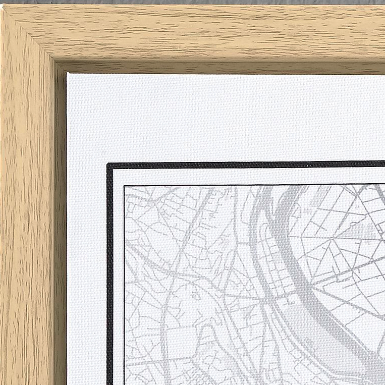 150.022486 Leinwanddruck Paris im Rahmen 50x70x3cm (VE6) 1