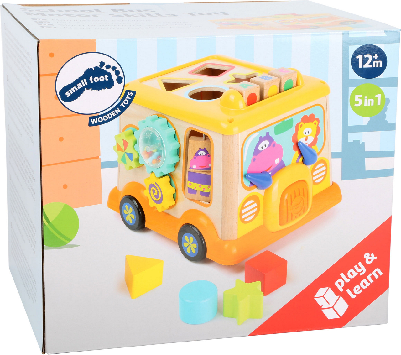  Motorikspiel Schulbus 5 in 1 5